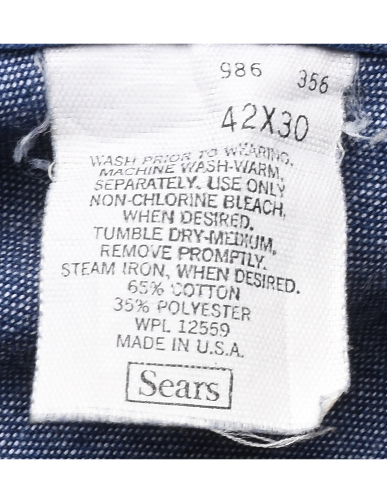 Indigo Dungaree Salopettes - XL