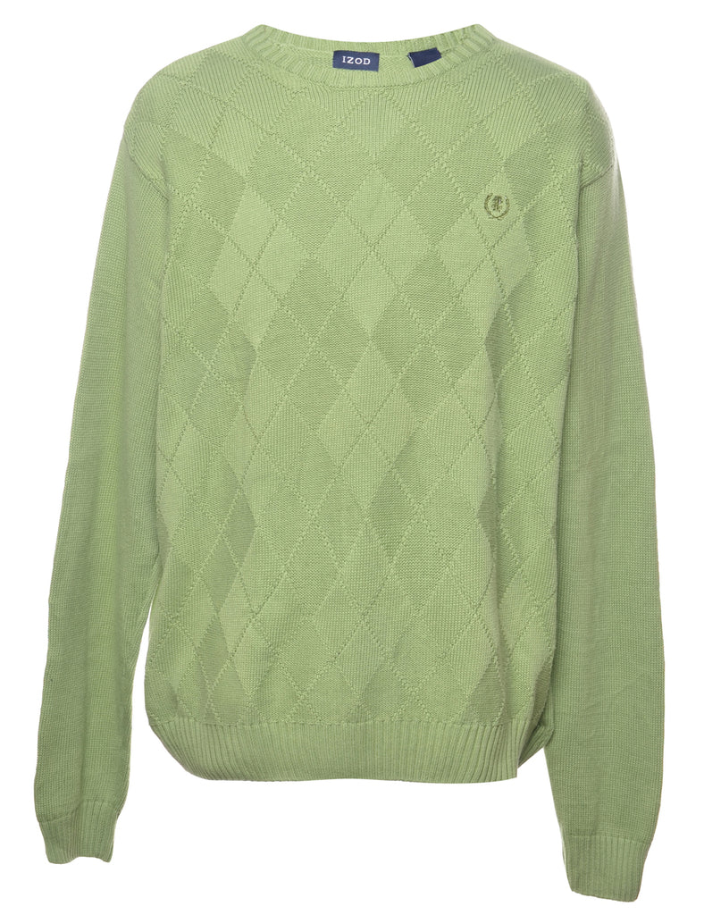 Izod Argyle Jumper - L