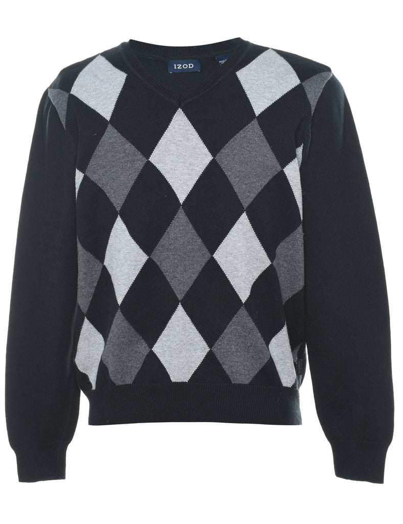Izod Argyle Jumper - M