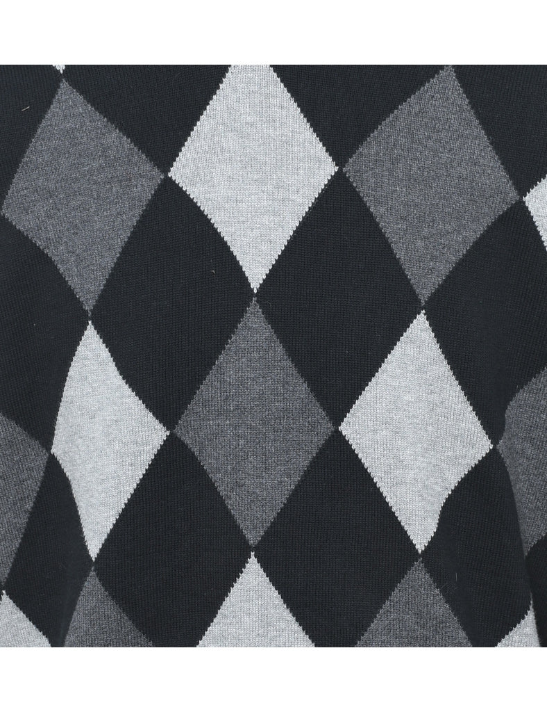 Izod Argyle Jumper - M