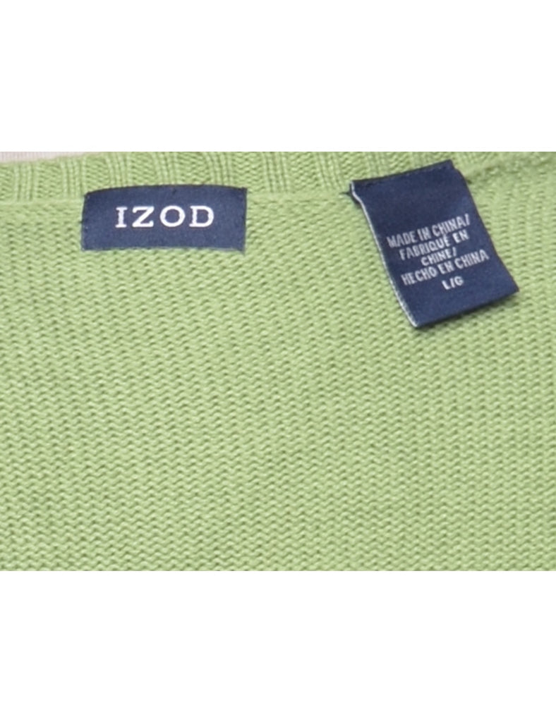 Izod Argyle Jumper - L
