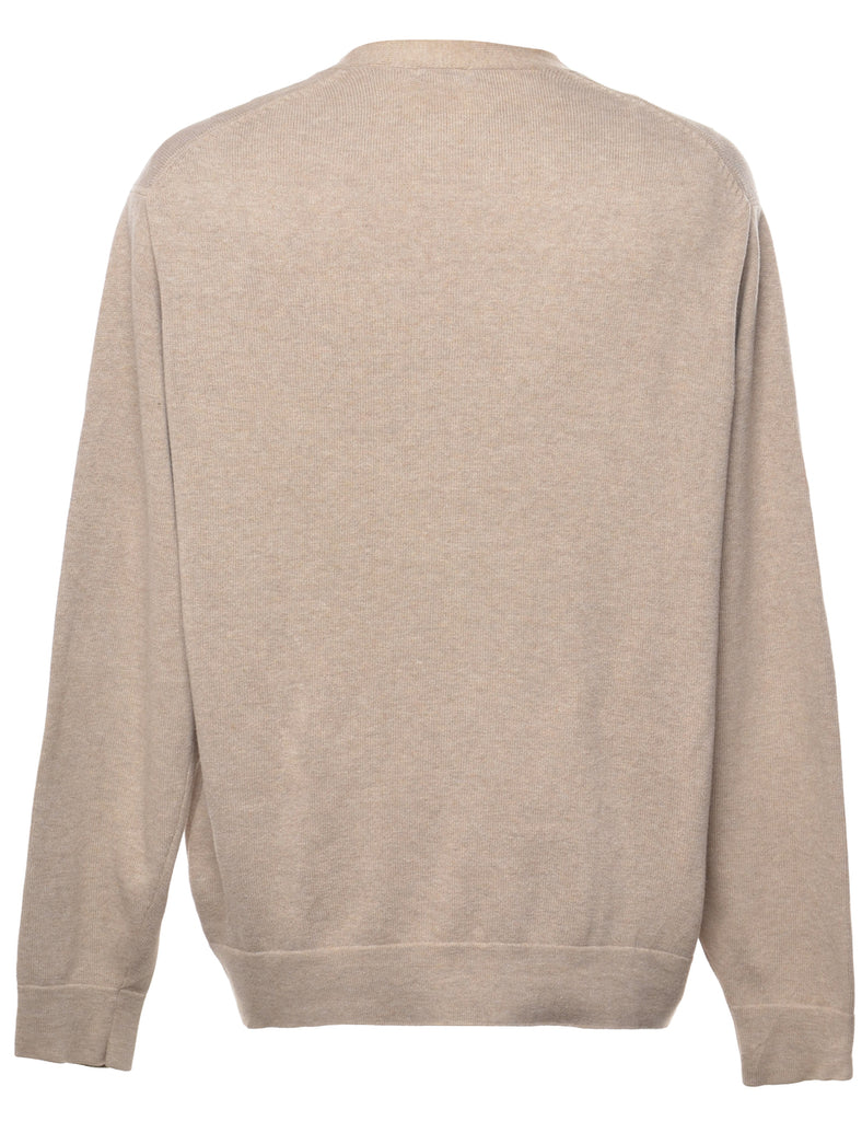 Izod Beige Cardigan - L
