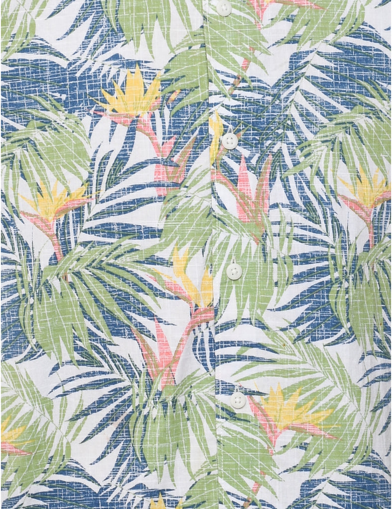Izod Foliage Hawaiian Shirt - XL