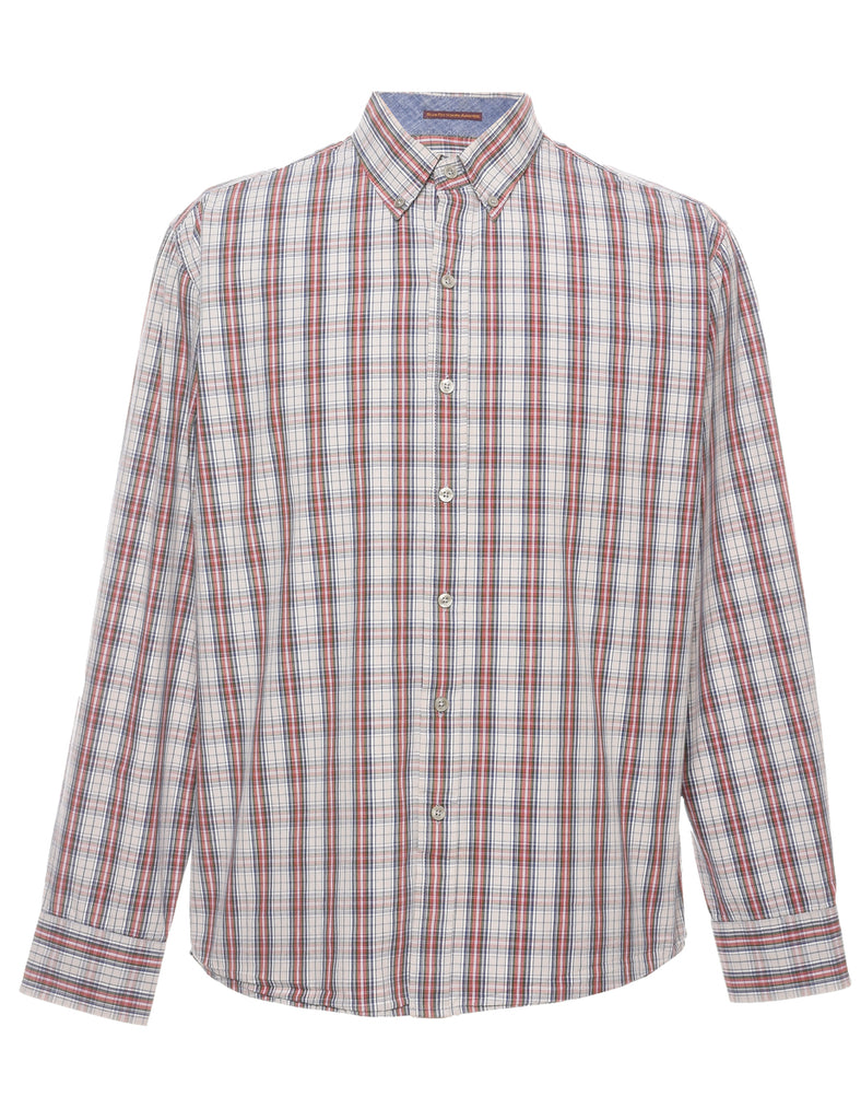 IZOD Long Sleeved Checked Shirt - M