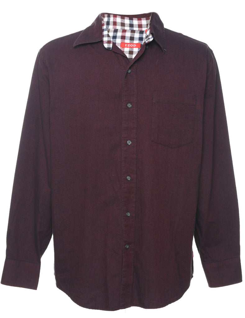 Izod Maroon Shirt - M