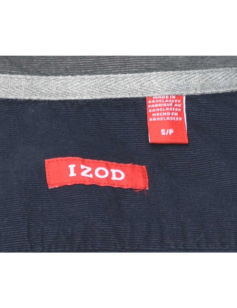 Izod Navy Corduroy Shirt - S