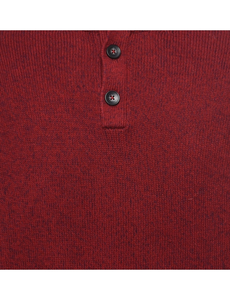 Izod Polo Neck Jumper - L