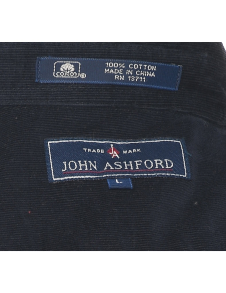 John Ashford Navy Corduroy Shirt - L