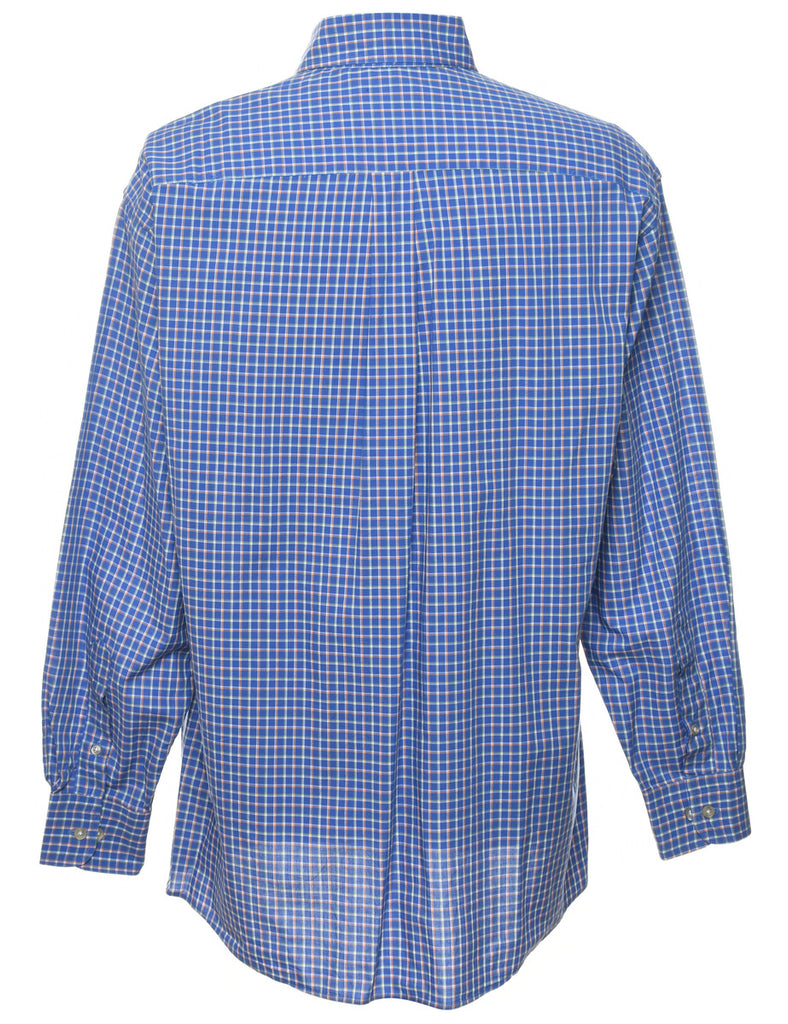 Kenneth Gordon Blue Checked Shirt - M