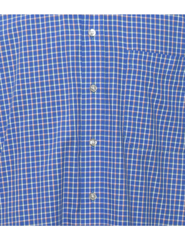 Kenneth Gordon Blue Checked Shirt - M