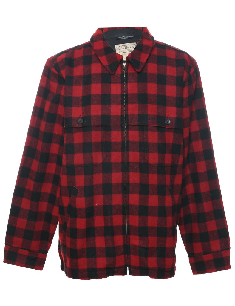 L.L. Bean Checked Jacket - L