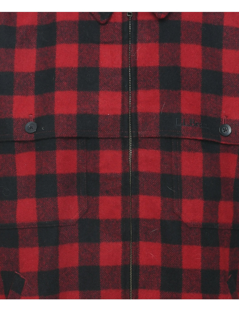 L.L. Bean Checked Jacket - L