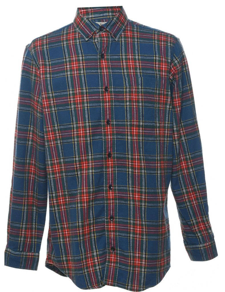 L.L. Bean Checked Navy & Red Shirt - M