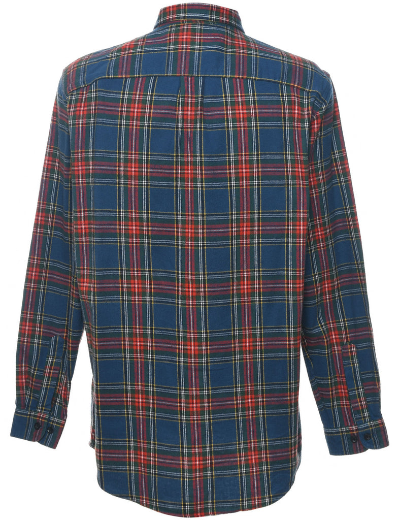 L.L. Bean Checked Navy & Red Shirt - M