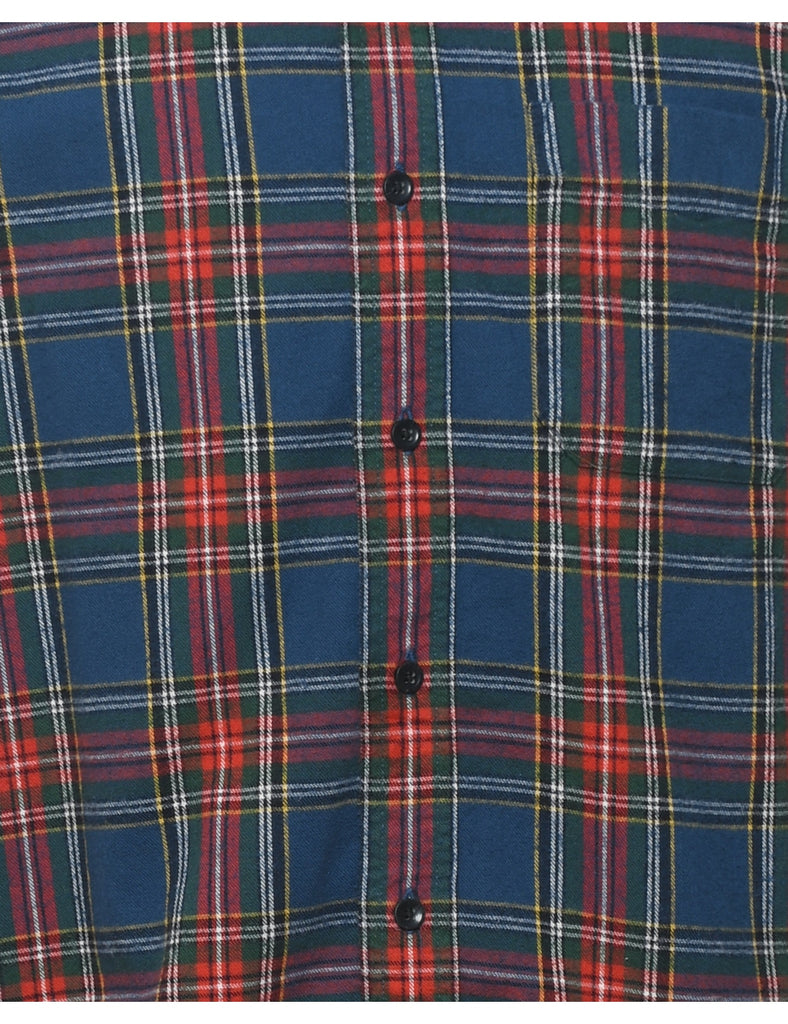 L.L. Bean Checked Navy & Red Shirt - M