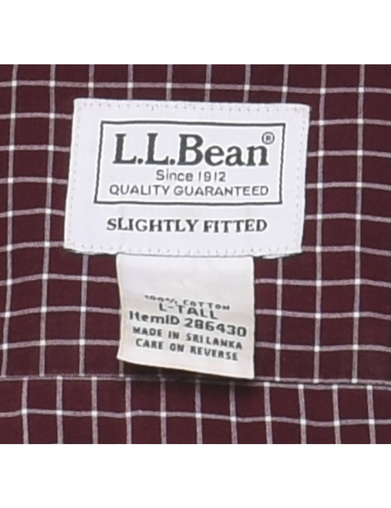 L.L. Bean Checked Shirt - L