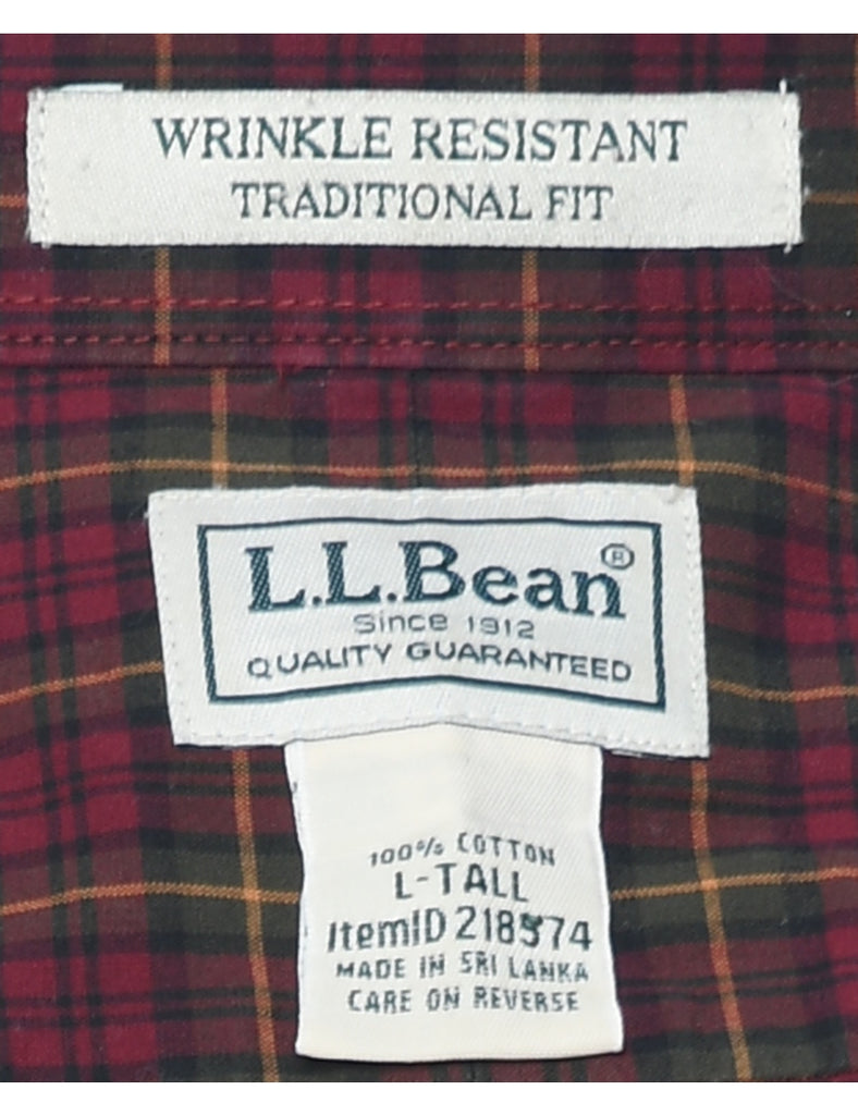 L.L. Bean Checked Shirt - L