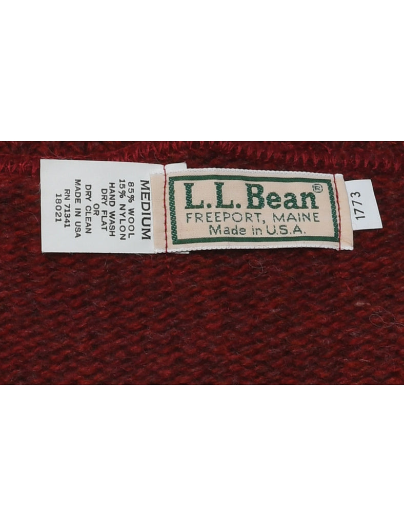 L.L. Bean Maroon Jumper - M