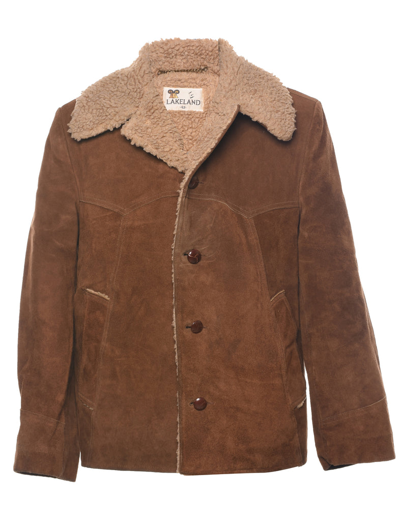 Lake Land Shearling Suede Jacket - L