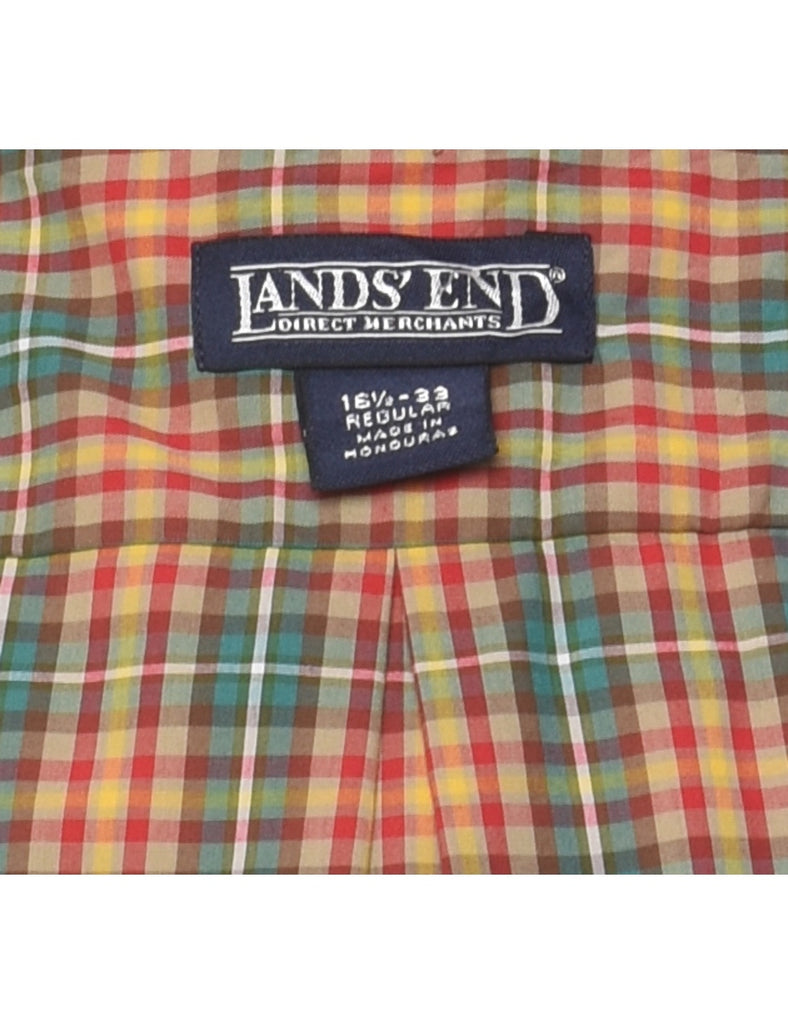 Land's End Checked Shirt - L