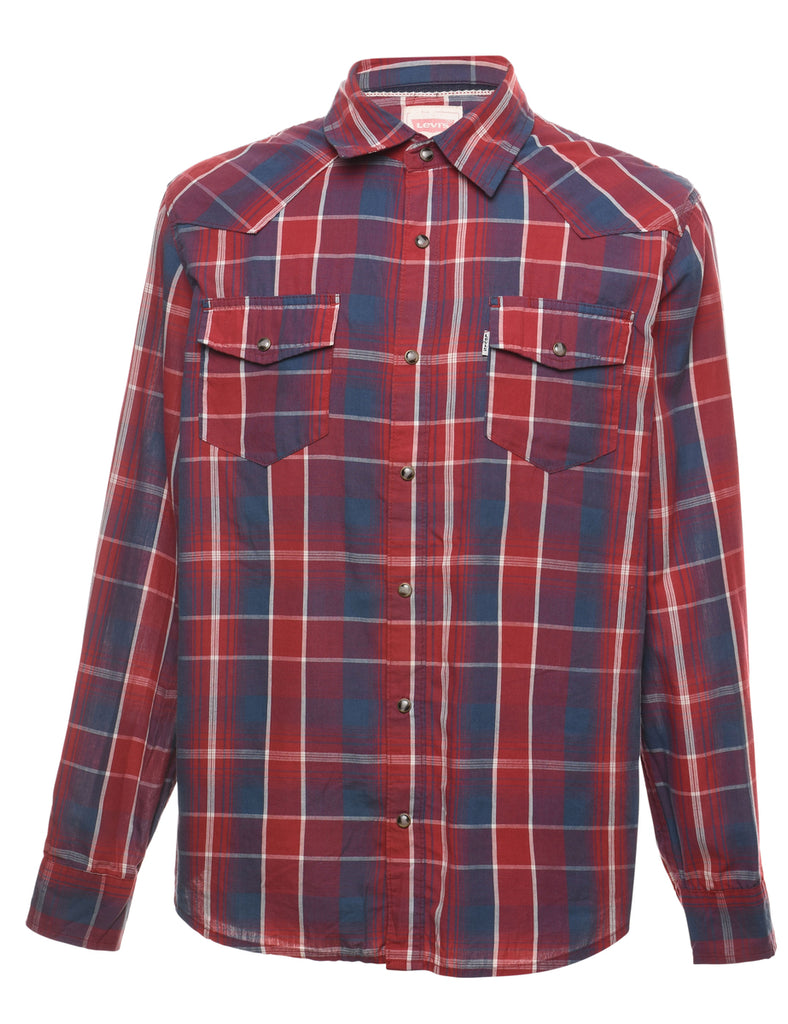 Levi's Checked Western Shirt - M