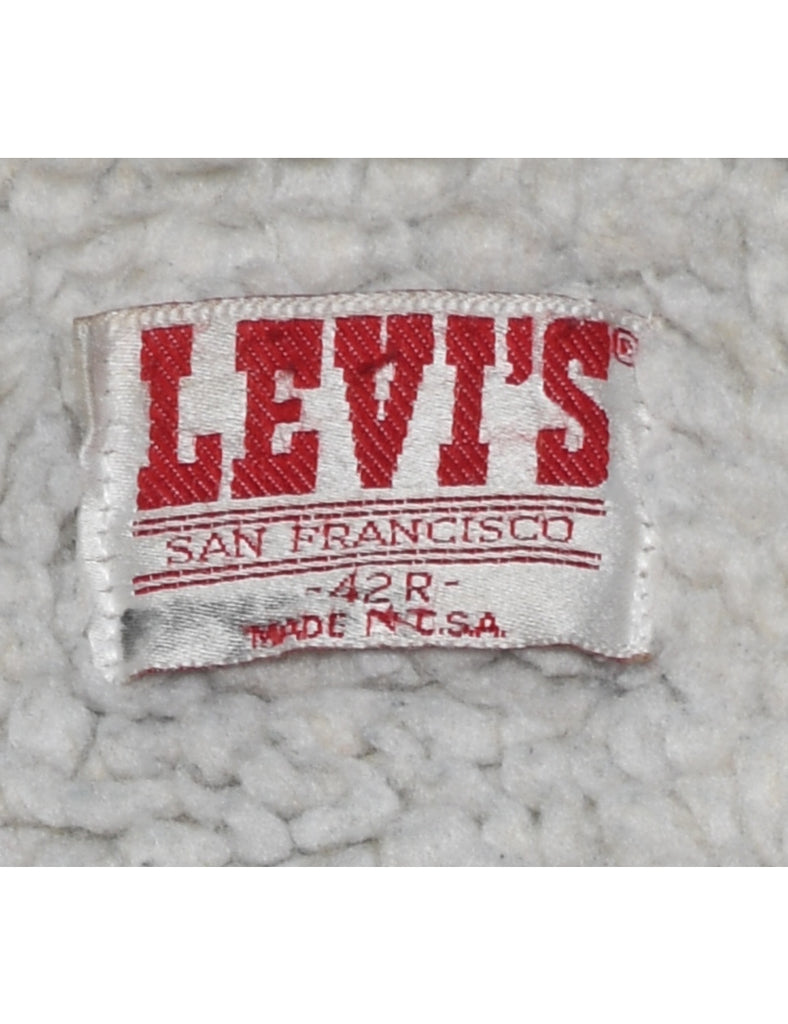 Levi's Shearling Denim Jacket - M