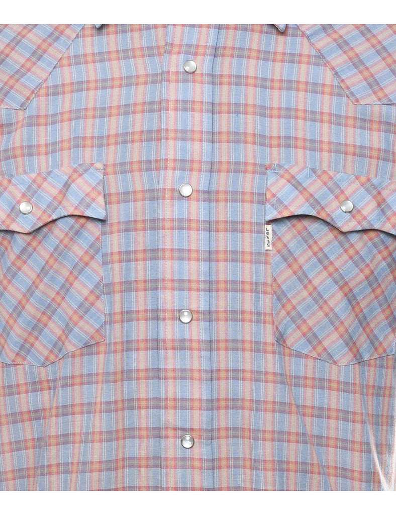 Levi's Short Sleeve Checked Western Shirt - L