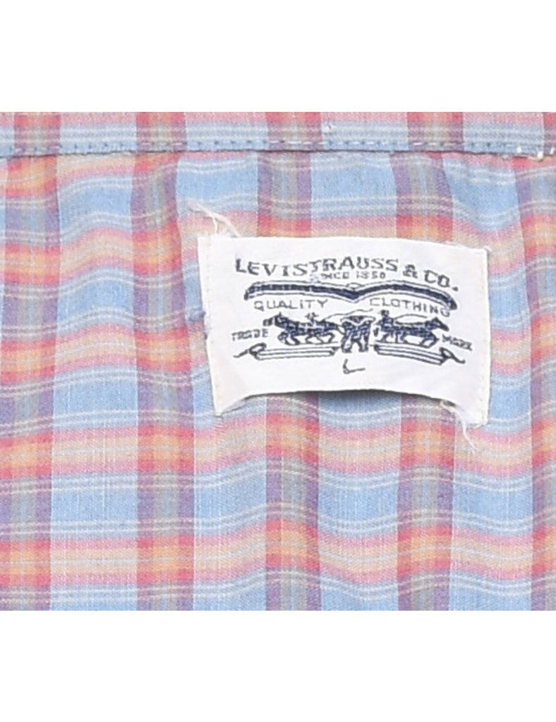 Levi's Short Sleeve Checked Western Shirt - L