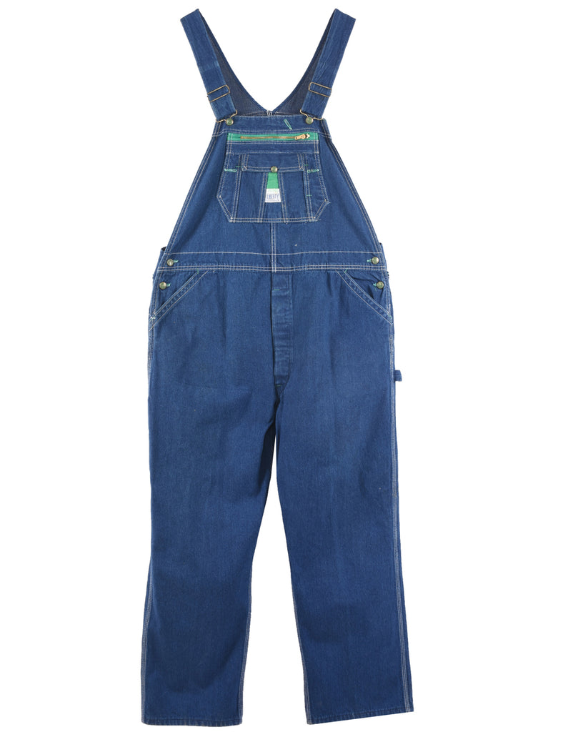 Liberty Dark Wash Denim Salopettes - XL
