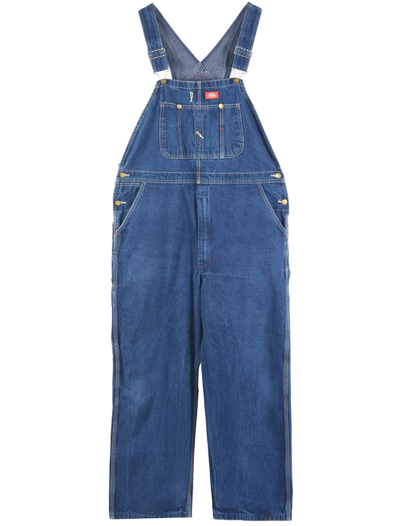 Liberty Dark Wash Denim Salopettes - XL