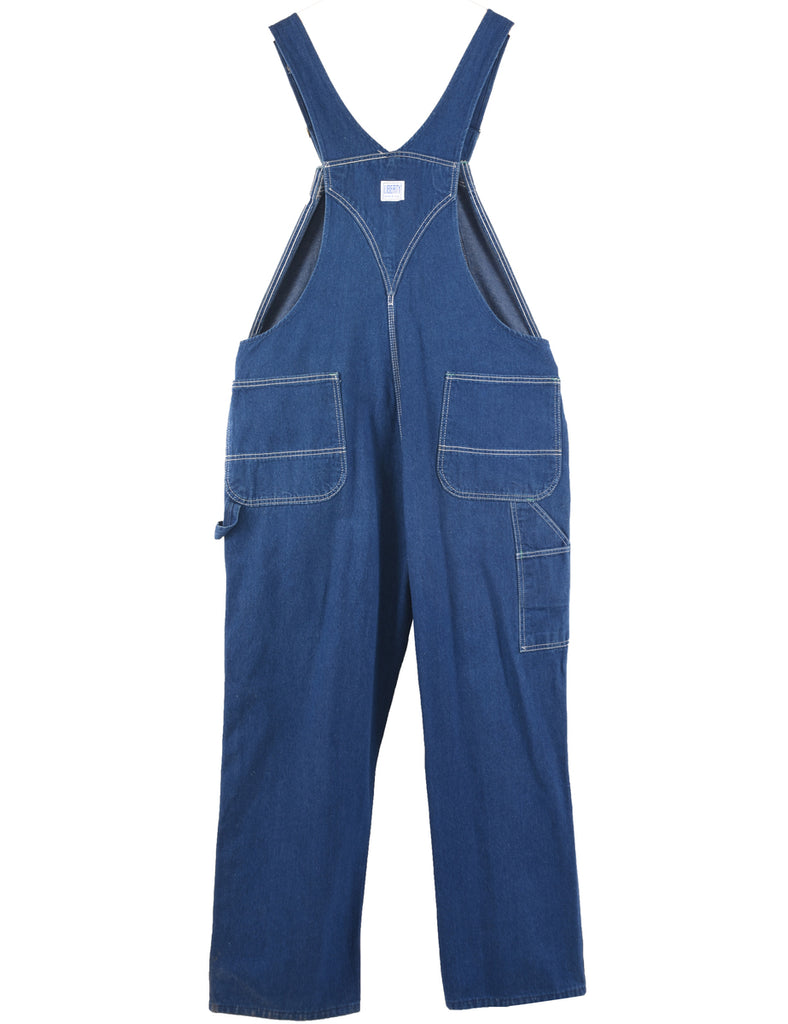 Liberty Dark Wash Denim Salopettes - XL
