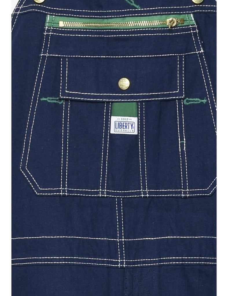 Liberty Dark Wash Dungaree Salopettes - XXL