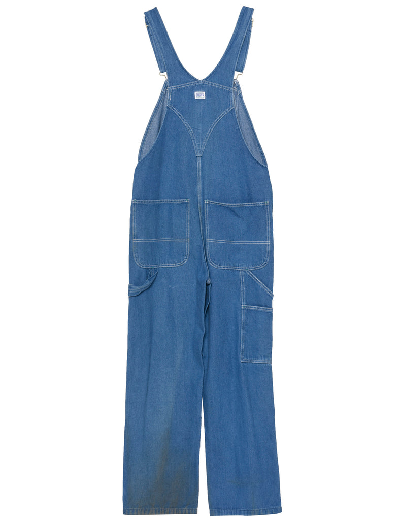 Liberty Light Wash Dungaree Salopettes - M