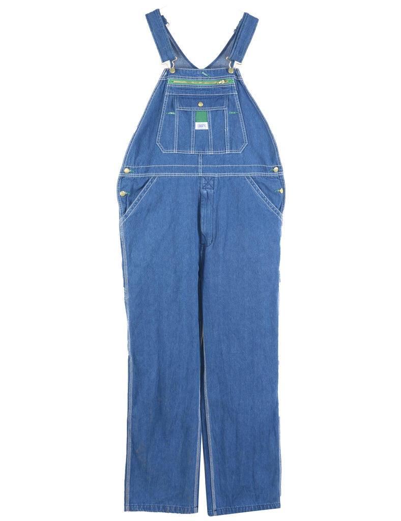 Liberty Medium Wash Denim Salopettes - L