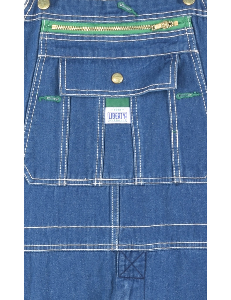 Liberty Medium Wash Denim Salopettes - XL