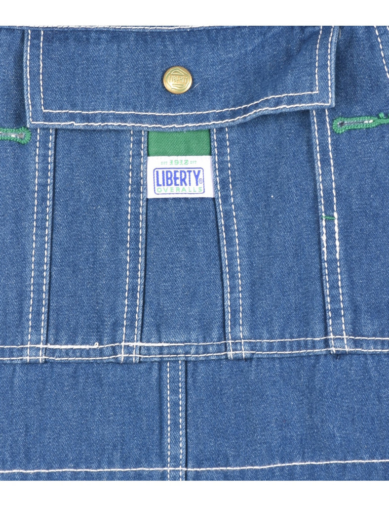 Liberty Medium Wash Denim Salopettes - XL