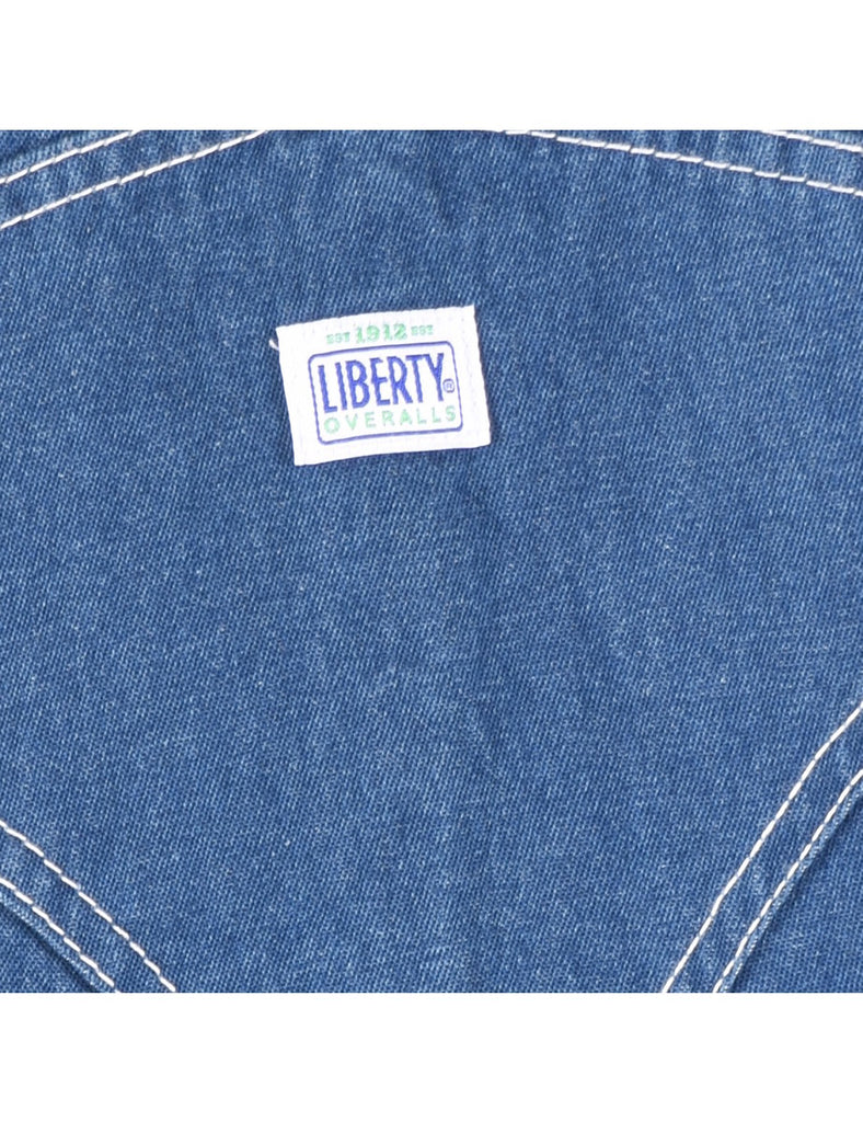 Liberty Medium Wash Denim Salopettes - XL