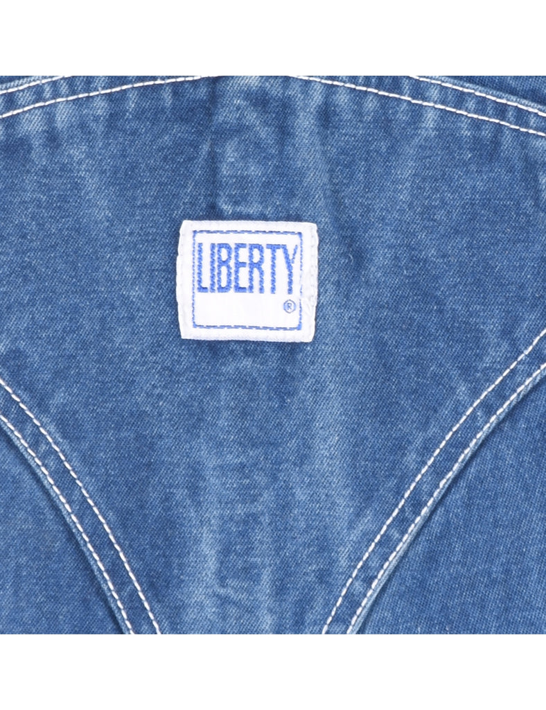 Liberty Medium Wash Salopettes - XL