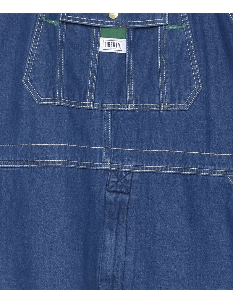 Liberty Stone Wash Dungaree Salopettes - L