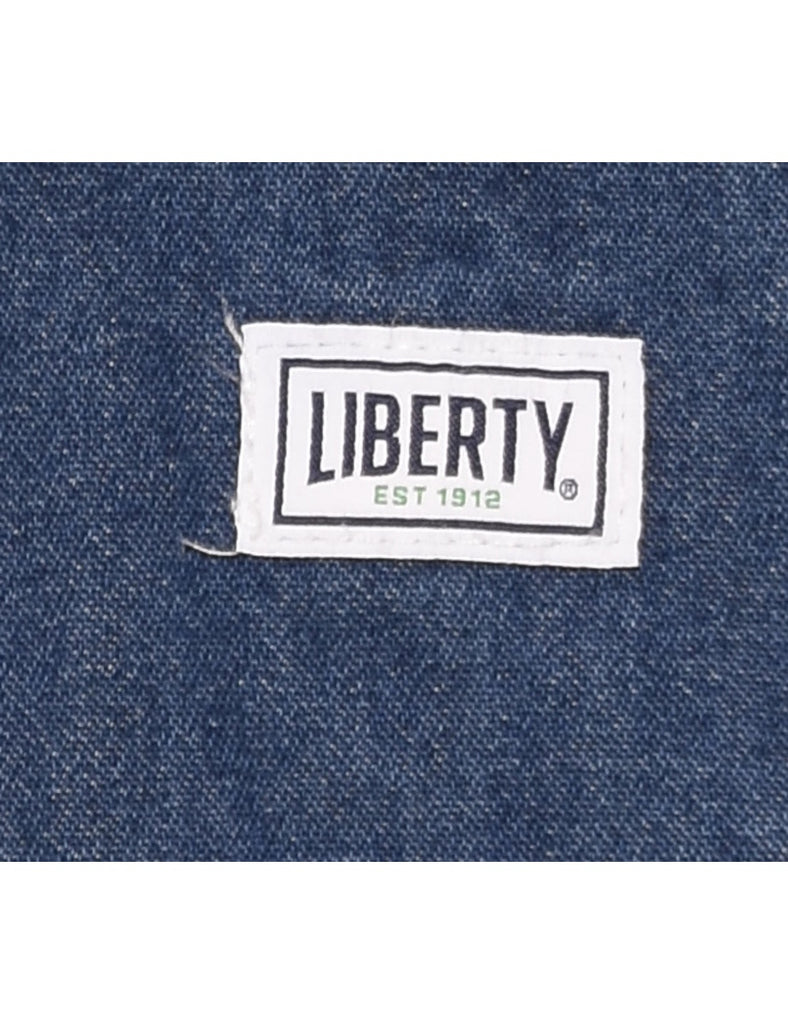 Liberty Stone Wash Dungaree Salopettes - L