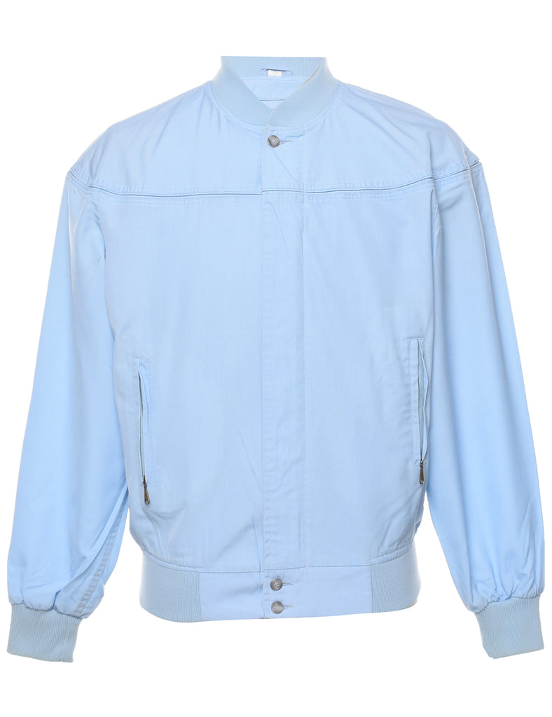 Light Blue Bomber Jacket - L