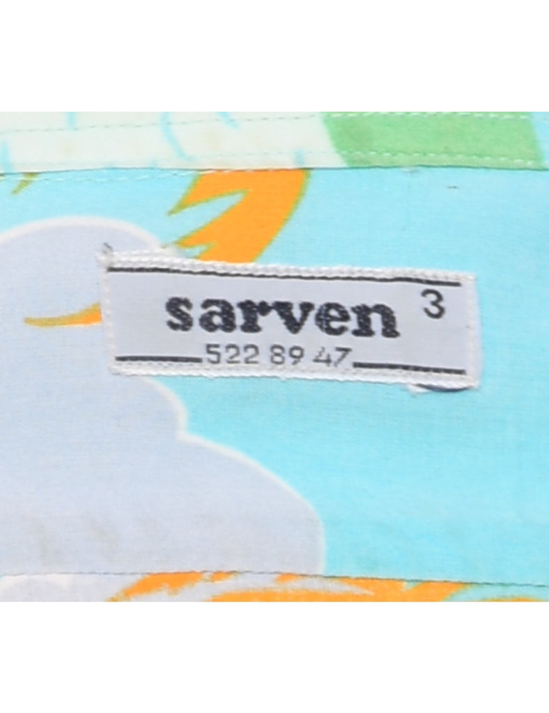 Light Blue Hawaiian Shirt - M