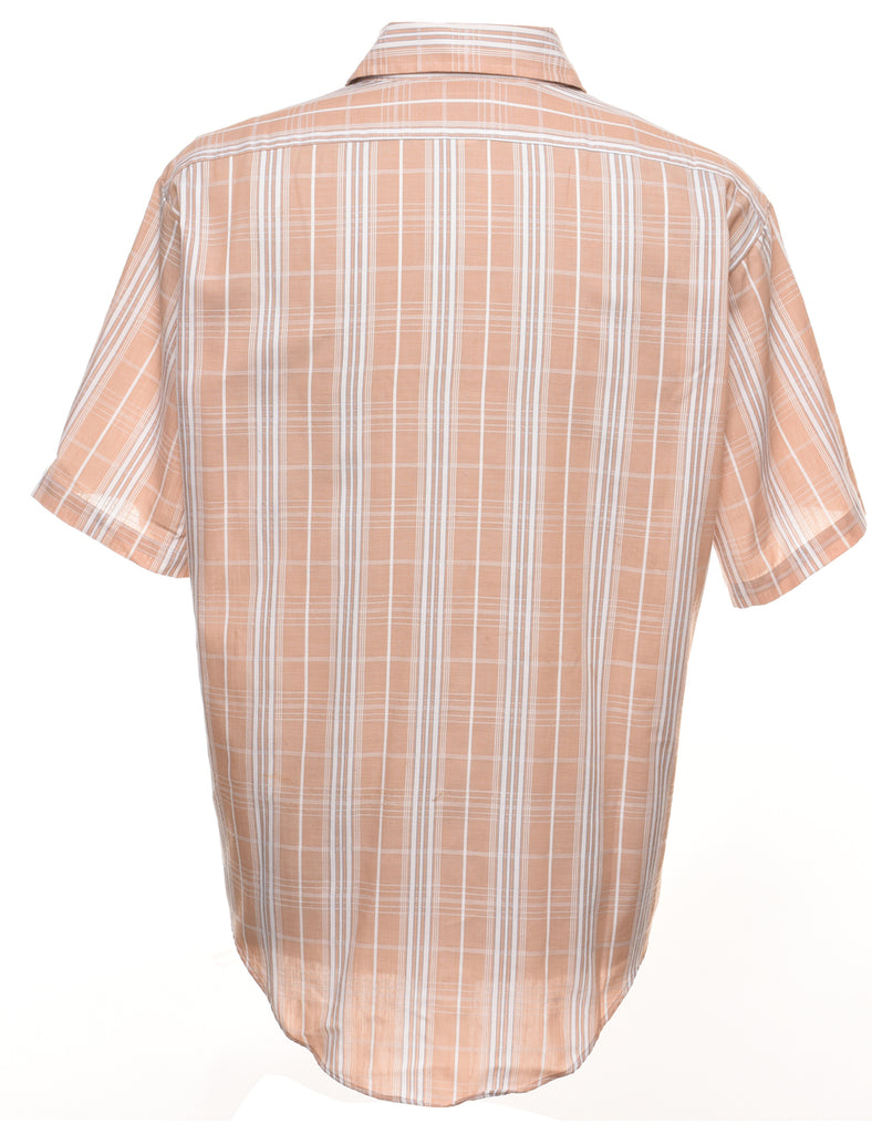 Light Brown Checked Shirt - L