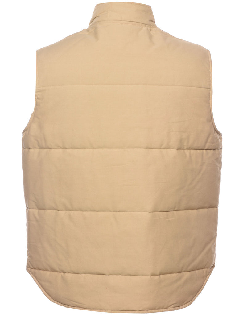 Light Brown Puffer Vest - XL