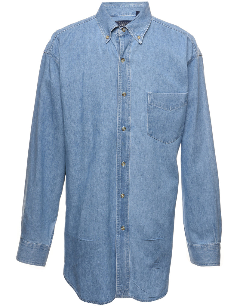 Light Wash Denim Shirt - L