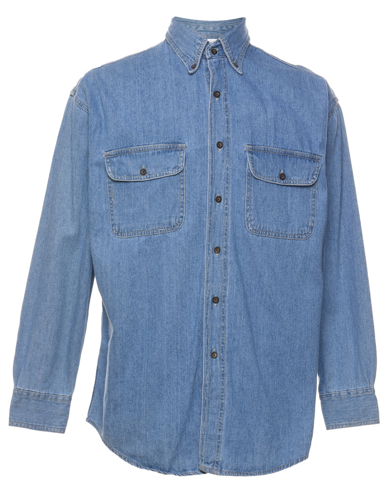 Light Wash Denim Shirt - M