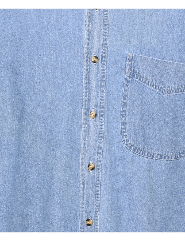 Light Wash Denim Shirt - M