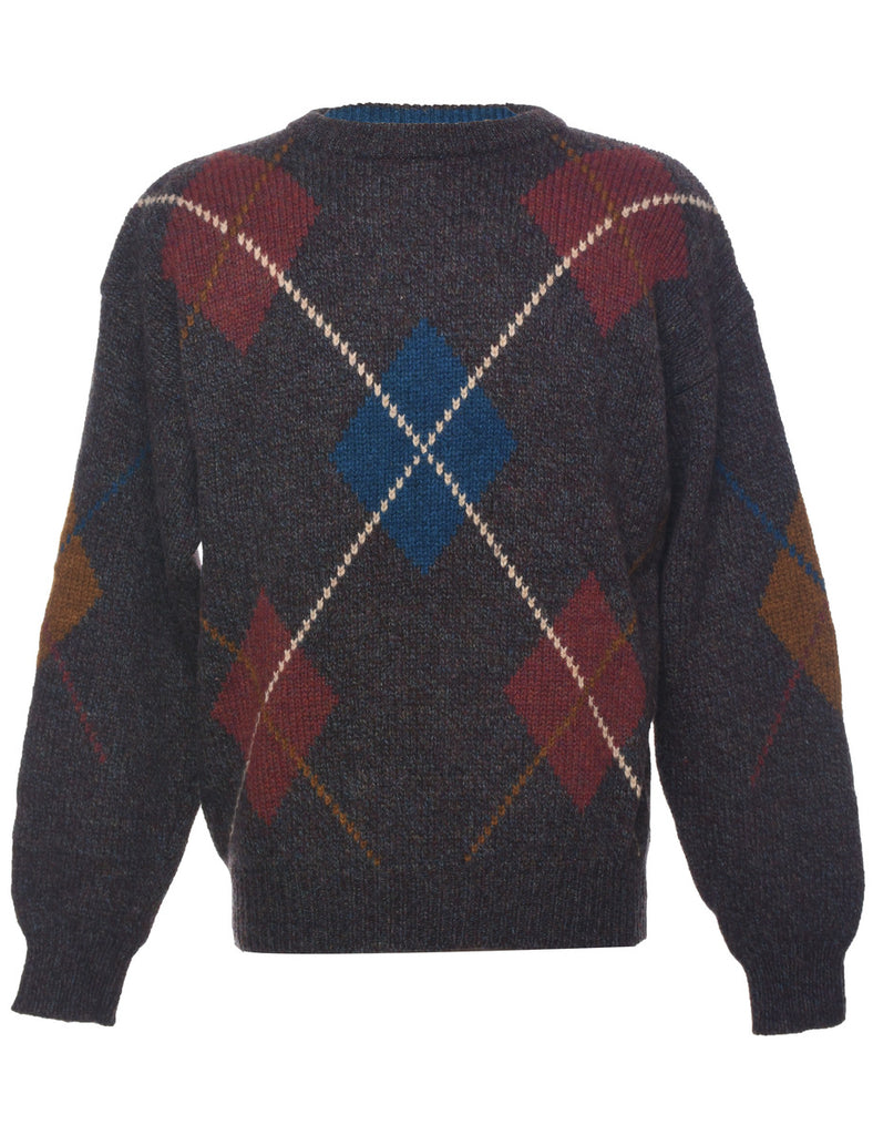 London Fog Argyle Jumper - M