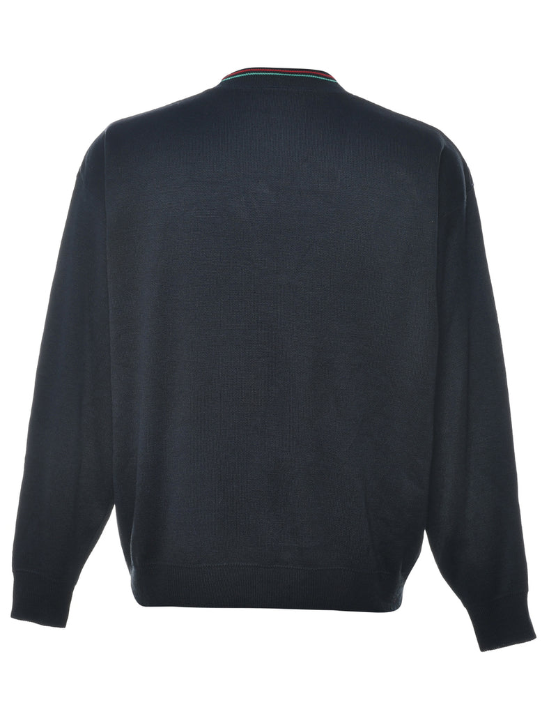 Long Sleeved Black Cardigan - M