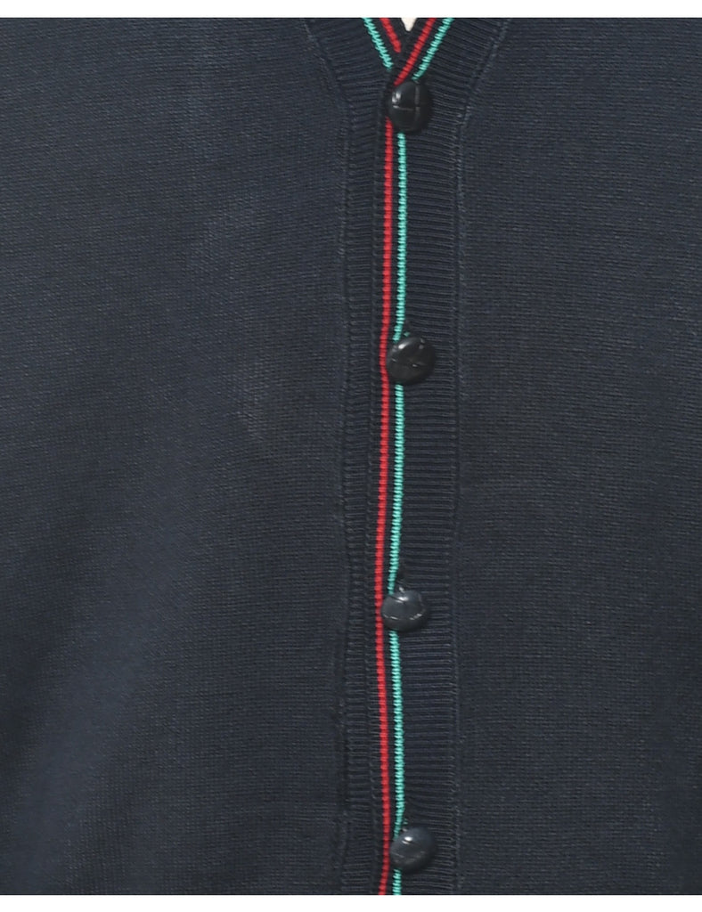 Long Sleeved Black Cardigan - M